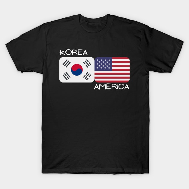 Korean American - Korea, America T-Shirt by The Korean Rage